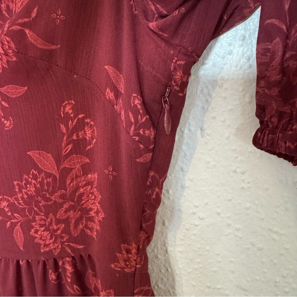 Anthropologie STEELE Sahara Midi Dress in Pinot Sz. MEDIUM - Picture 7 of 7